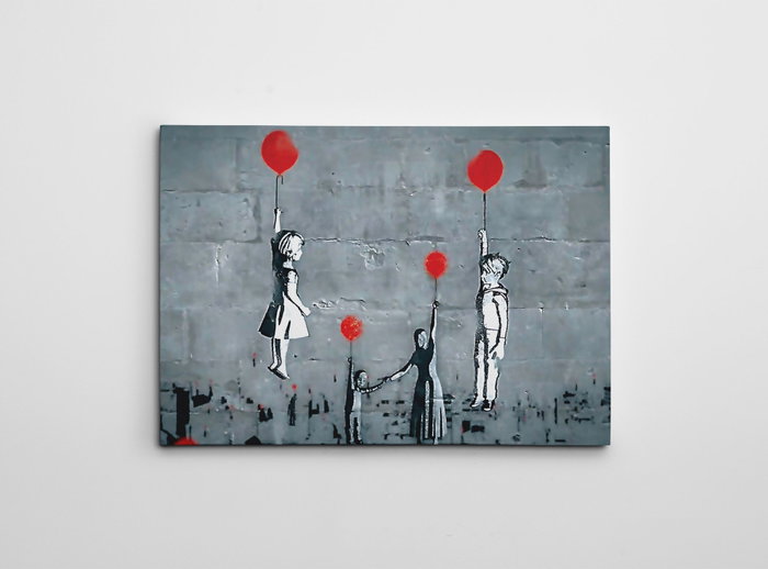 Wallity Lienzo Decorativo Banksy WY127 50 x 70 cm Wallity Lienzo Decorativo Banksy WY127 50 x 70 cm